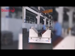 ISO9001 20 Tone Trackless Transfer Trolley Dengan 4 Roda Menghemat Tenaga Kerja Dan Waktu