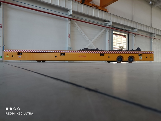 Truk flatbed listrik 10 ton AC 220V empat roda industri dengan motor roda gigi