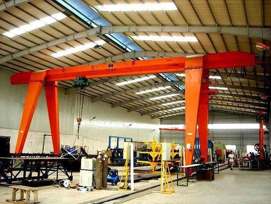 Anti Tipping 5m-35m Span Single Girder Gantry Crane Untuk Bengkel