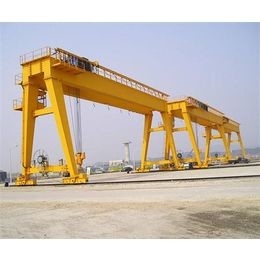 Aman Handal Bepergian Double Girder Gantry Crane 40 Ton Bridge Crane Kebisingan Rendah