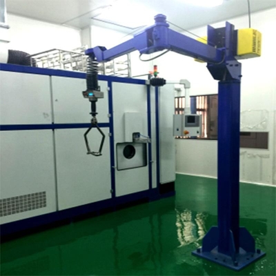 Jib Crane Artikulasi Berdiri Bebas Fleksibel 250kg Untuk Pemeliharaan Produksi Pabrik
