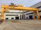 IP55 Rail Mounted Double Girder 20 Ton Gantry Crane Untuk Industri Kimia Baja Besi