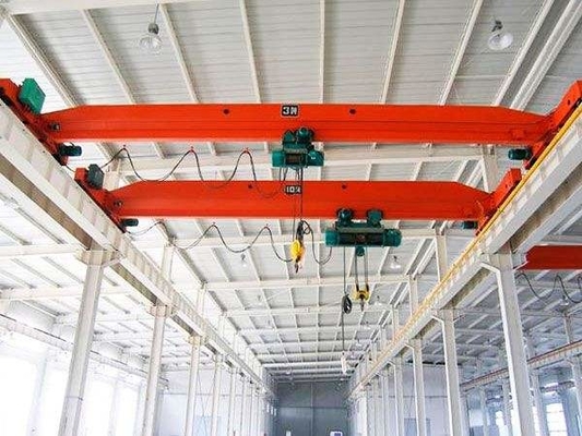 20m/min Trolley Traveling Speed Single Beam Overhead Crane dengan Kapasitas 1-20t dan Ketinggian Angkat 6-30m