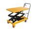 750Kg 1650lbs Hydraulic Scissor Lifting Table Cart Mobile Manual Untuk Gudang