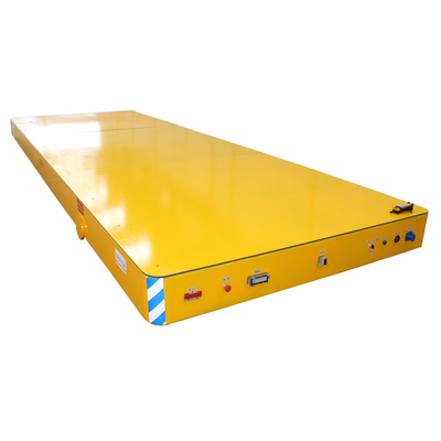 Truk flatbed listrik 10 ton AC 220V empat roda industri dengan motor roda gigi