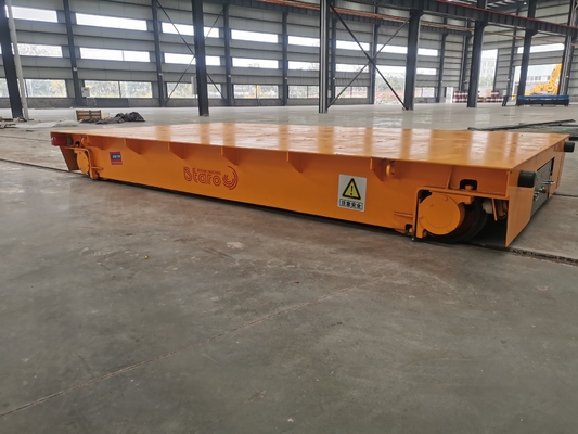 Truk flatbed listrik 10 ton AC 220V empat roda industri dengan motor roda gigi