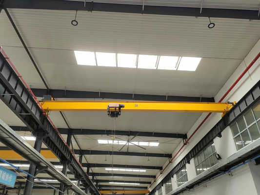 CE ISO GOST Single Girder Overhead Travelling Crane Untuk Garasi