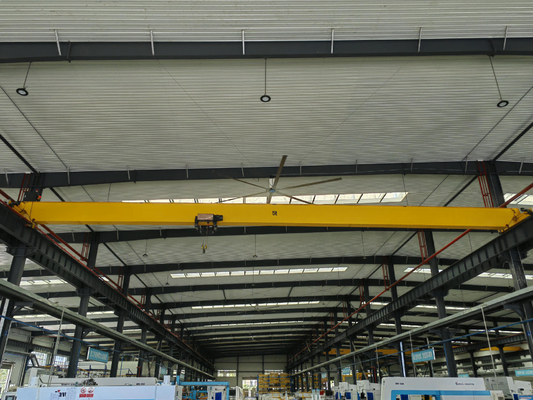 CE ISO GOST Single Girder Overhead Travelling Crane Untuk Garasi