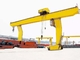 Kotak Tipe L Kaki 30 Ton Gantry Crane Lokakarya Girder Tunggal Memuat Bongkar Crane