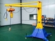 2000-6000mm Beam Mobile Floor Jib Crane Hoist Pendant Kontrol Tombol Tekan