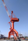 8.5m-30m Rentang Compact Frame Harbor Portal Crane Untuk Memuat
